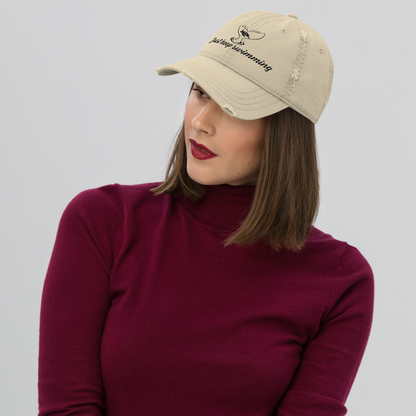 Ocean View Distressed Dad Hat (Khaki)