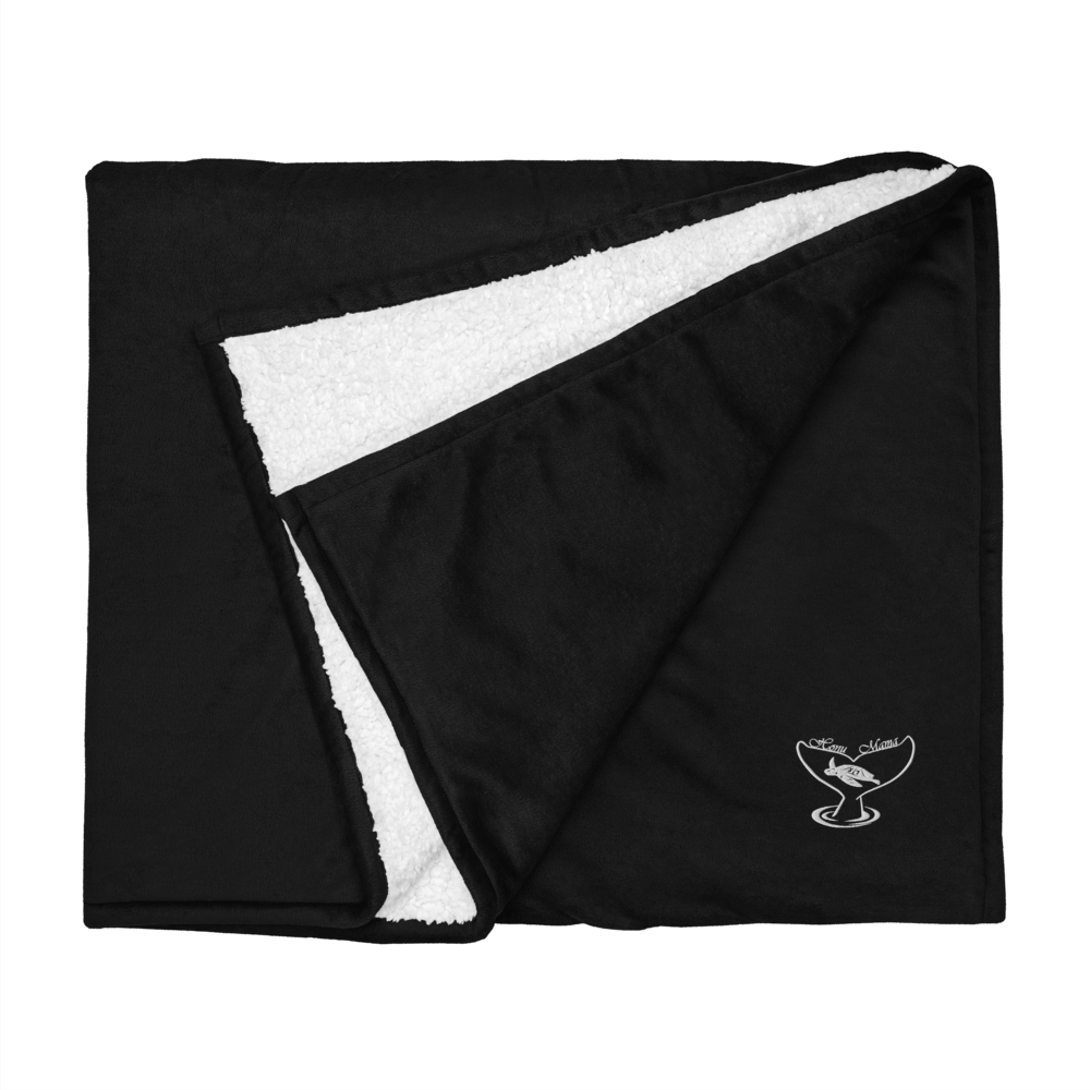 Ocean View Signature Sherpa Blanket (Black)