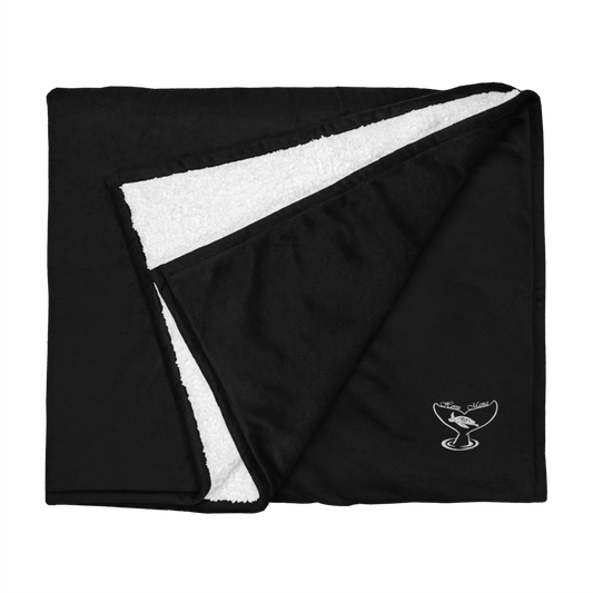 Ocean View Signature Sherpa Blanket (Black)